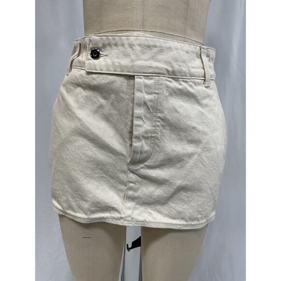 Helsa 'Low Rise' White Mini Skirt Size S - Picture 2 of 5